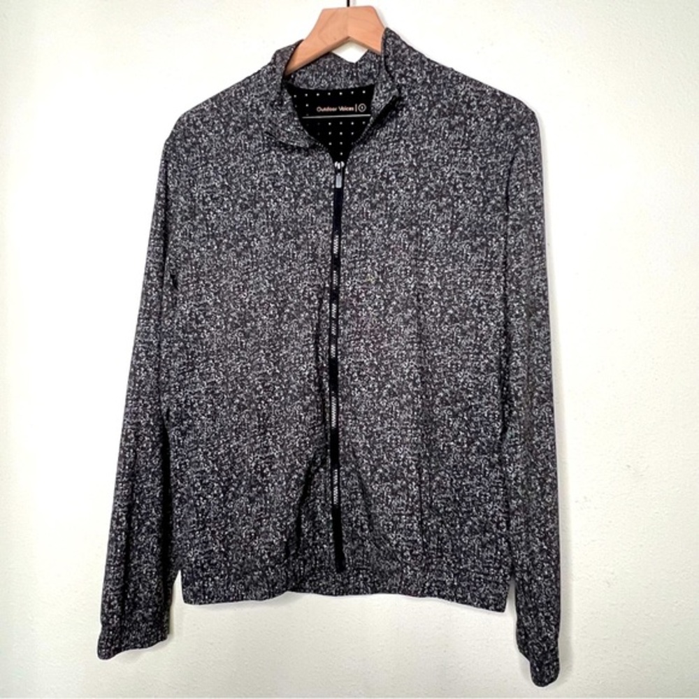 Outdoor Voices Slipstream Track Jacket, Scratch Print, size S